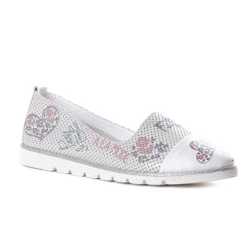 Слипоны женские Shoes Market 628-420-037 белые 36 RU в Терволина