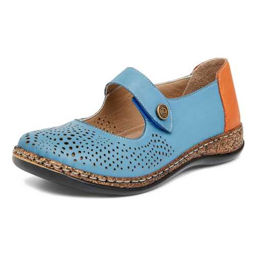 Туфли женские Alessio Nesca Comfort 27306680 голубые/коричневые 40 RU в Терволина