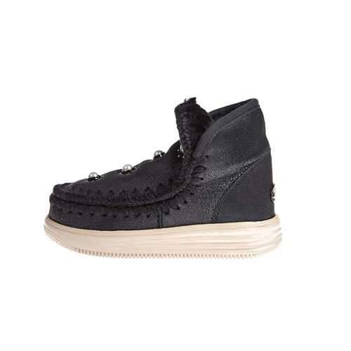 Угги Shepherd's Life Godiva With Pearles Cbkg черная кожа в Терволина